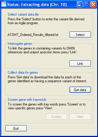 AgileGeneFilter Screenshot 5