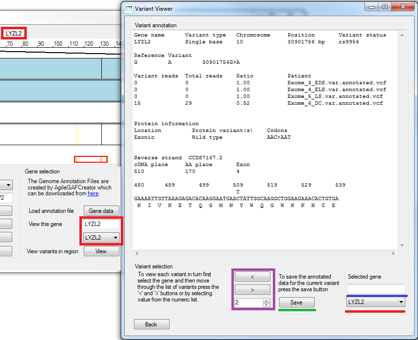 AgileVCFMapper Screenshot 7