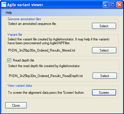 AgileVariantViewer Screenshot 1