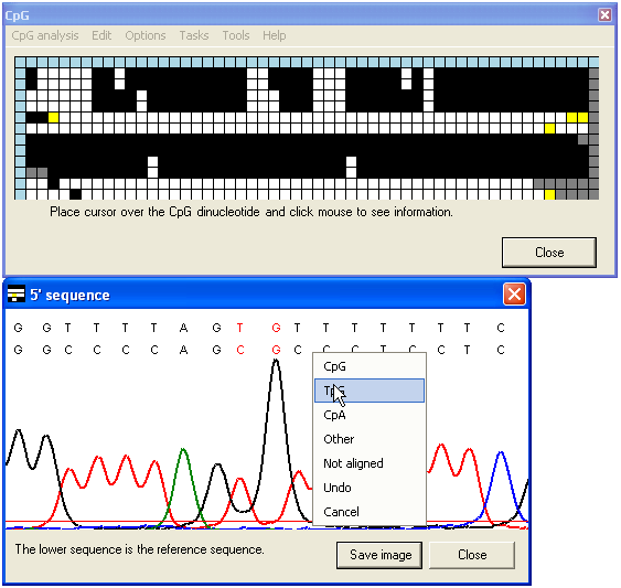 CpGviewer interactive grid