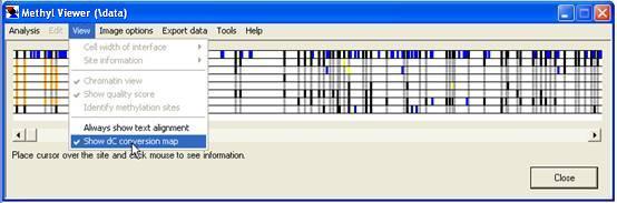 MethylViewer interactive grid